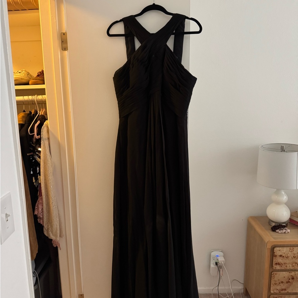 Azazie Elegant Black Wedding Dress